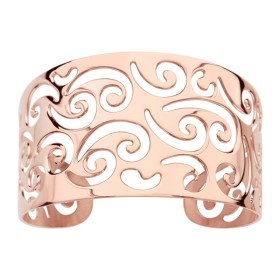 Bracelet en acier de type manchette plaquage PVD rose