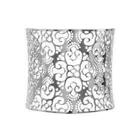 Bracelet acier manchette grise - Filigrane