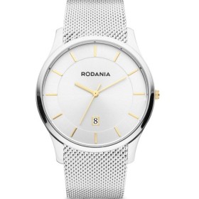 Montre Rodania en acier doré bracelet milanais doré