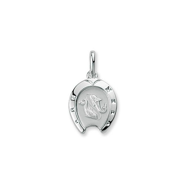 Medaille poisson en argent