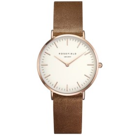 Montre Rosefield marron et blanche pour femme