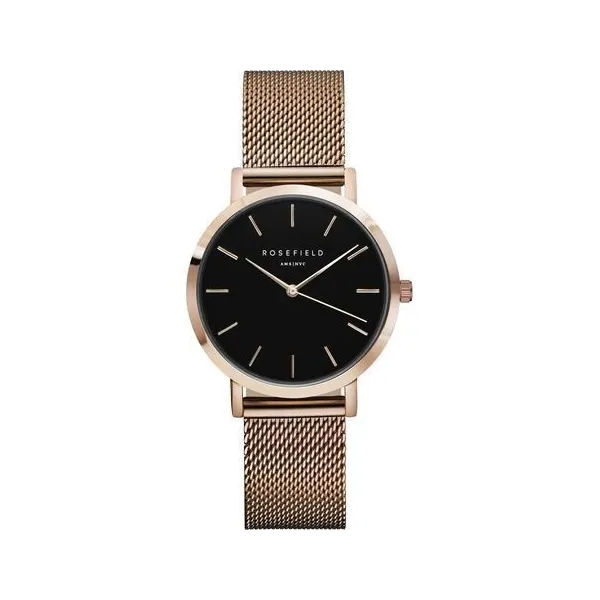 Montre Rosefield bracelet milanais doré rose pour femme