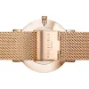 Montre Rosefield en acier rose doré et fond noir pour femme