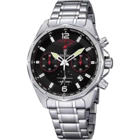Montre ronde en acier pour hommes Festina