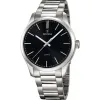 Montre élégance ronde classique argentée pour hommes Festina