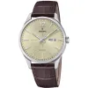 Montre rétro en cuir marron pour hommes Festina