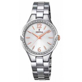 Montre mademoiselle en acier avec cristaux pour femmes Festina