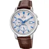 Montre timeless chrono en cuir marron pour hommes Festina
