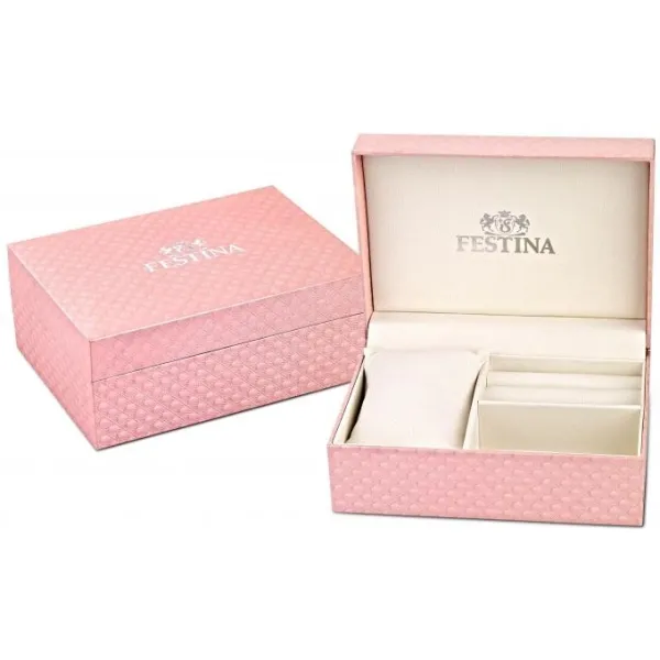 Montre mademoiselle en cuir bleu pour femmes Festina