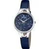 Montre mademoiselle en cuir bleu pour femmes Festina