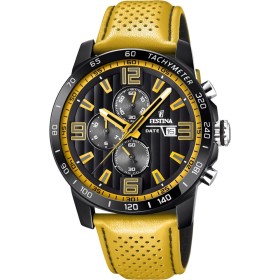 Montre sport en cuir jaune the originals pour hommes Festina