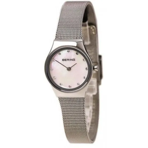 Montre rhodiée avec cristaux pour femmes Bering