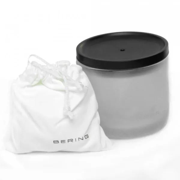Montre noire en acier pour hommes Bering