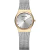 Montre en acier dorée et argentée pour femmes Bering