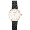 Montre Rosefield noire, blanche et rose gold pour femme