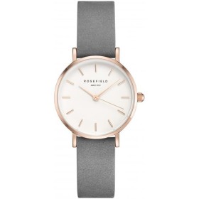 Montre Rosefield grise et blanche pour femme