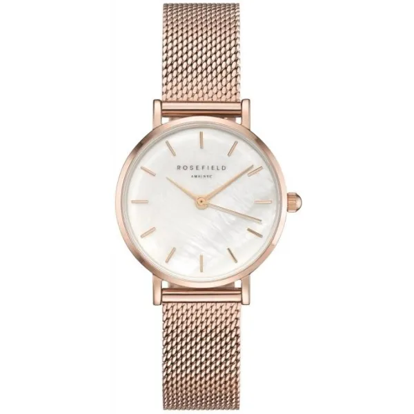 Montre Rosefield rose gold et blanche pour femme