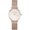 Montre Rosefield rose gold et blanche pour femme