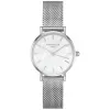 Montre Rosefield argentée et blanche pour femme