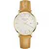 Montre Rosefield jaune et blanche pour femme