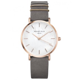 Montre Rosefield grise et blanche pour femme