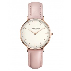 Montre Rosefield rose et blanche pour femme