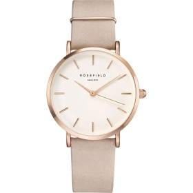 Montre Rosefield beige et blanche pour femme