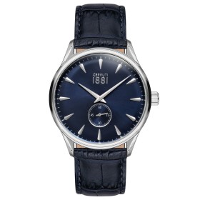 Montre Cerruti 1881 en cuir bleue Homme