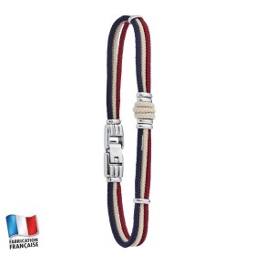 Jourdan WHITEHAVEN- Bracelet cordage multicouleurs et acier