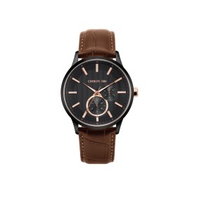 Montre Cerruti 1881 en cuir marron Homme