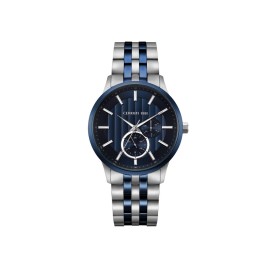 Montre Cerruti 1881 en acier bleue et grise Homme