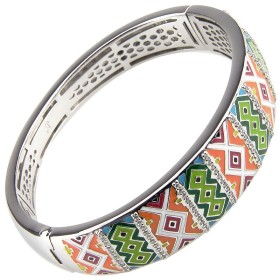Bracelet Una Storia - Bracelet jonc rigide argent/email multicouleurs jo 121159