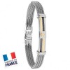 Bracelet Jourdan Homme - Acier et or gris