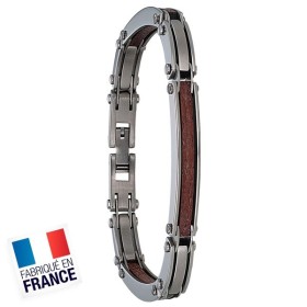 Bracelet Jourdan Homme - Acier & bois