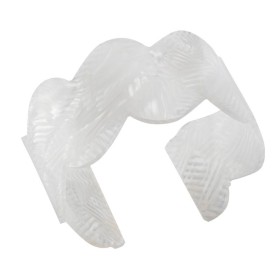Accessoire bracelet Jourdan Jiji en acétate blanc nacre