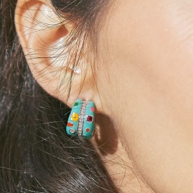 Boucles d'oreilles Una Storia Argent Moorea BO121210