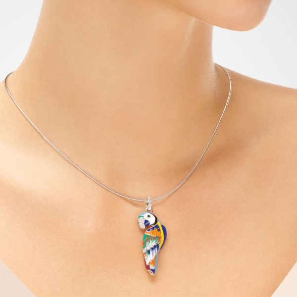 Pendentif Una Storia Argent Lovebird