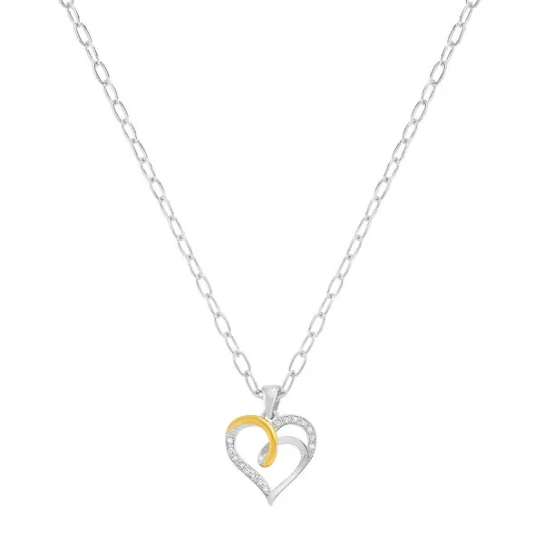 Collier ANIA Jourdan : Cœur Spiralé en Argent, Symbole d’Amour Éternel moins cher