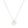 Collier ANIA Jourdan : Cœur Spiralé en Argent, Symbole d’Amour Éternel moins cher