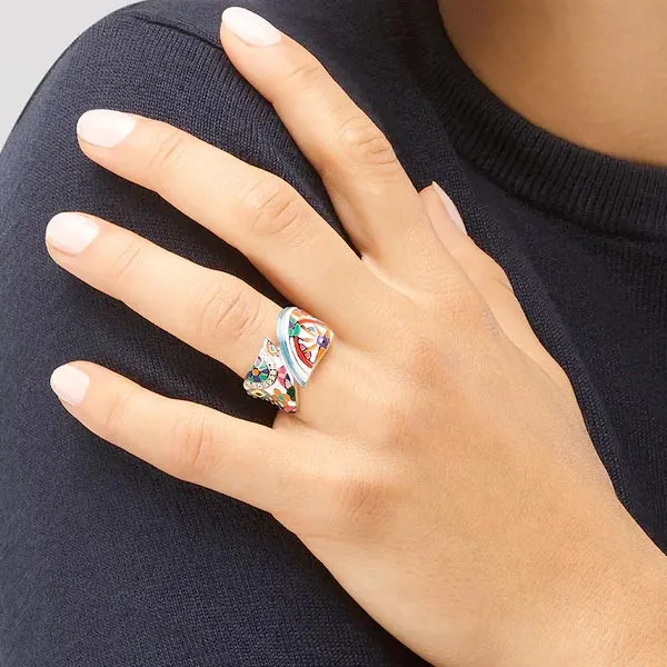 Bague Una Storia Pashmina sur main