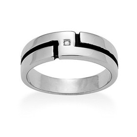 Bague en Argent - Bijoux Bague Argent Noir - 7137558