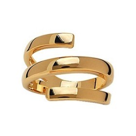 BAGUE ENROULEE PLAQUE OR