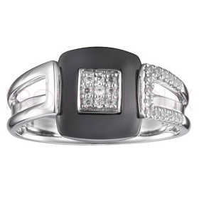 Bague Céramique / Argent