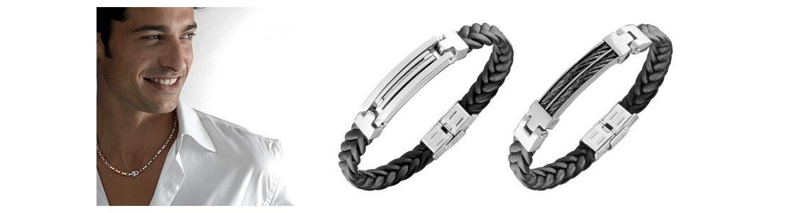 Bracelets acier hommes